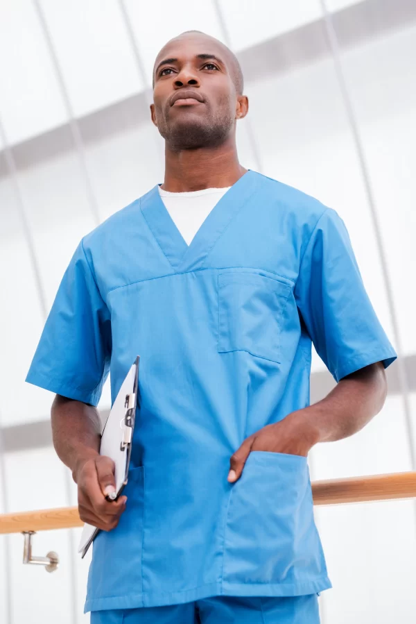 Male Scrub Top - Image 2